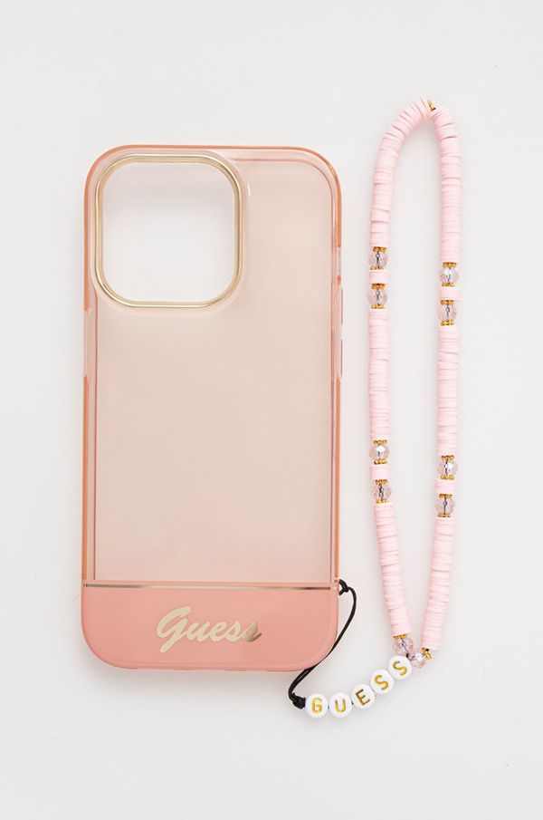 Guess Etui za telefon Guess Iphone 14 Pro 6,1" roza barva