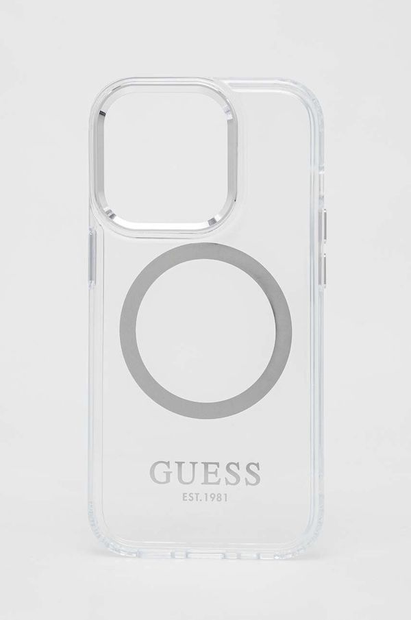 Guess Etui za telefon Guess iPhone 14 Pro 6,1" srebrna barva