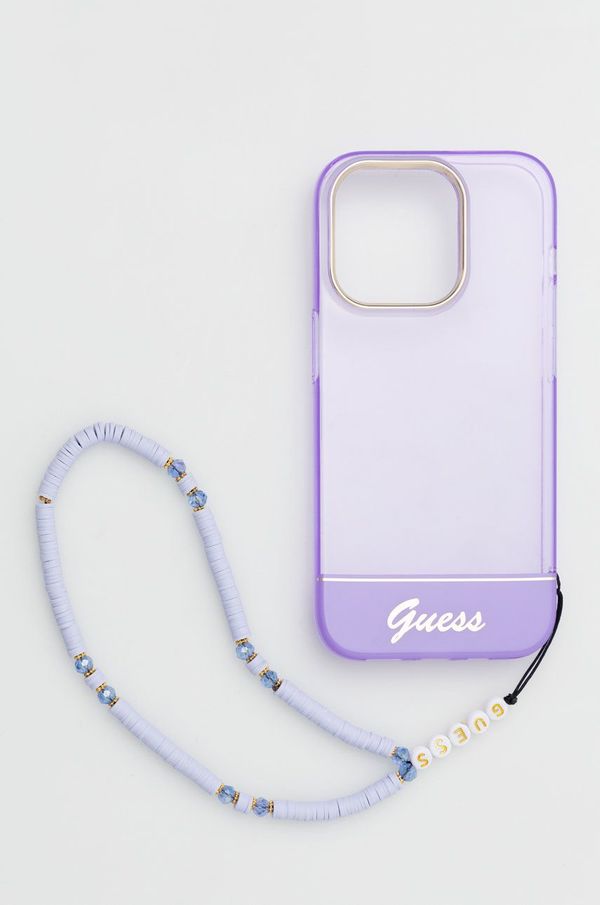 Guess Etui za telefon Guess Iphone 14 Pro 6,1" vijolična barva