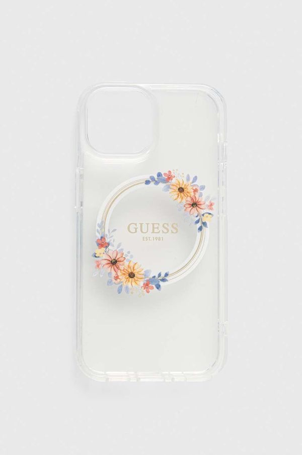 Guess Etui za telefon Guess iPhone 15 / 14 / 13 6.1" prozorna barva