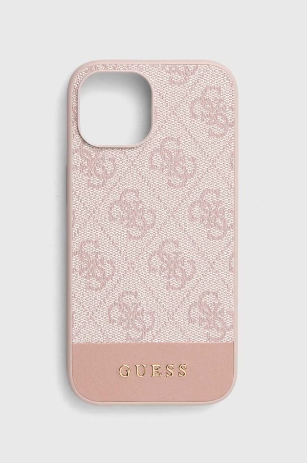 Guess Etui za telefon Guess iPhone 15 / 14 / 13 6.1" roza barva