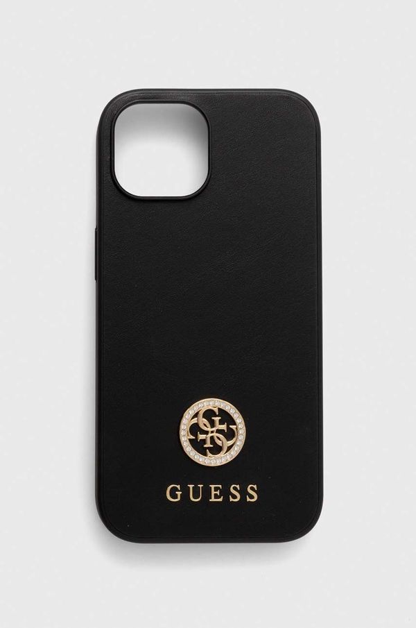 Guess Etui za telefon Guess iPhone 15 6.1 črna barva