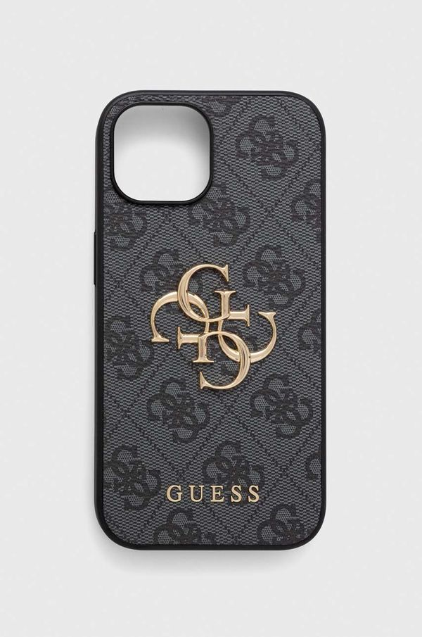 Guess Etui za telefon Guess iPhone 15 6.1 siva barva