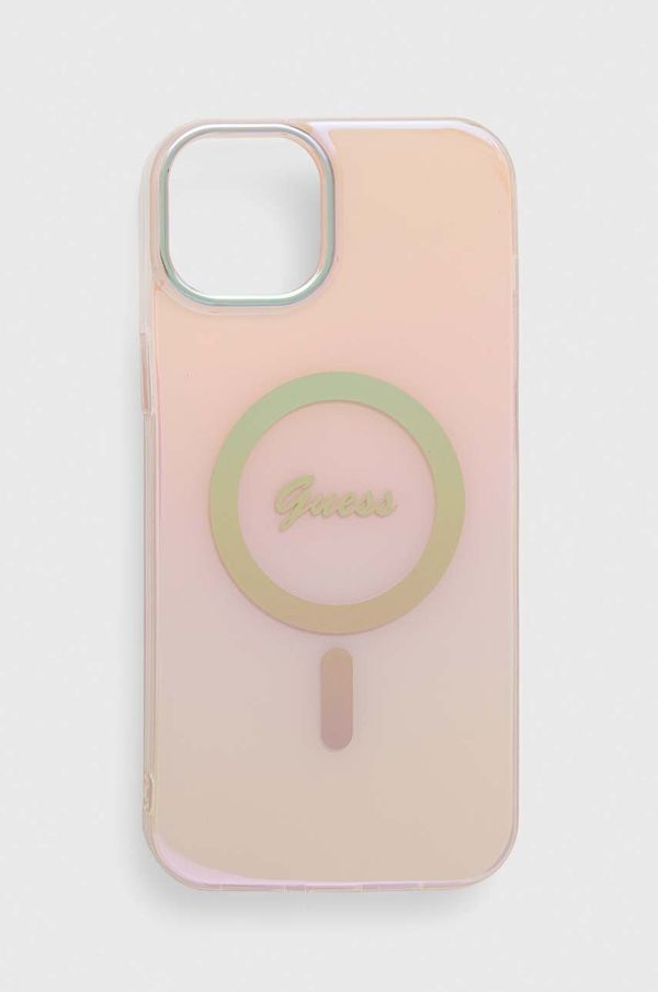 Guess Etui za telefon Guess iPhone 15 Plus 6.7 roza barva