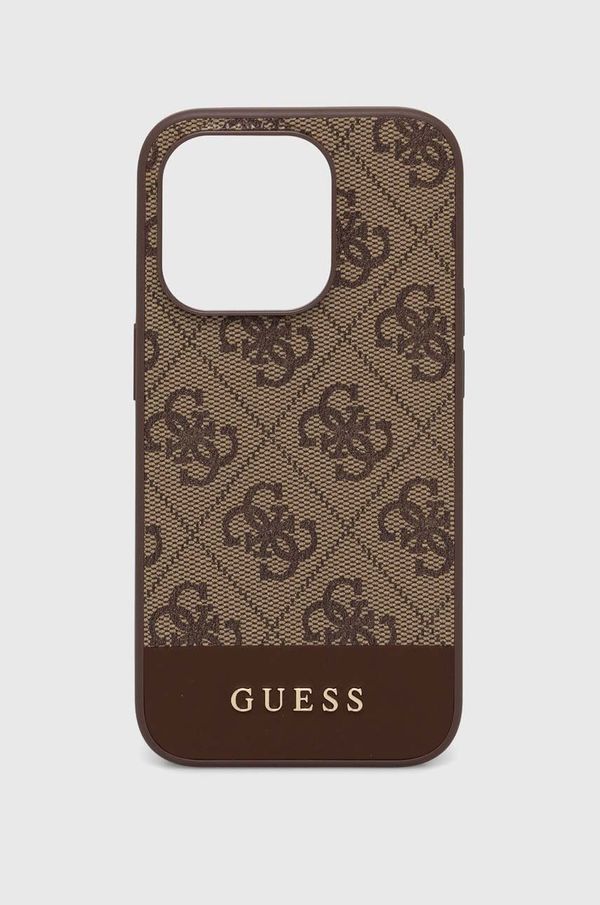 Guess Etui za telefon Guess iPhone 15 Pro 6.1" rjava barva