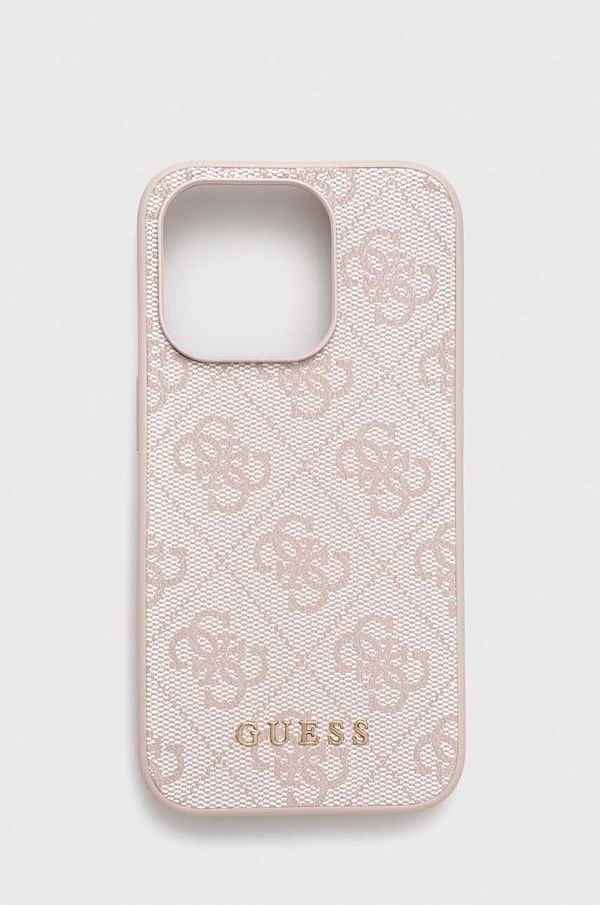 Guess Etui za telefon Guess iPhone 15 Pro 6.1" roza barva