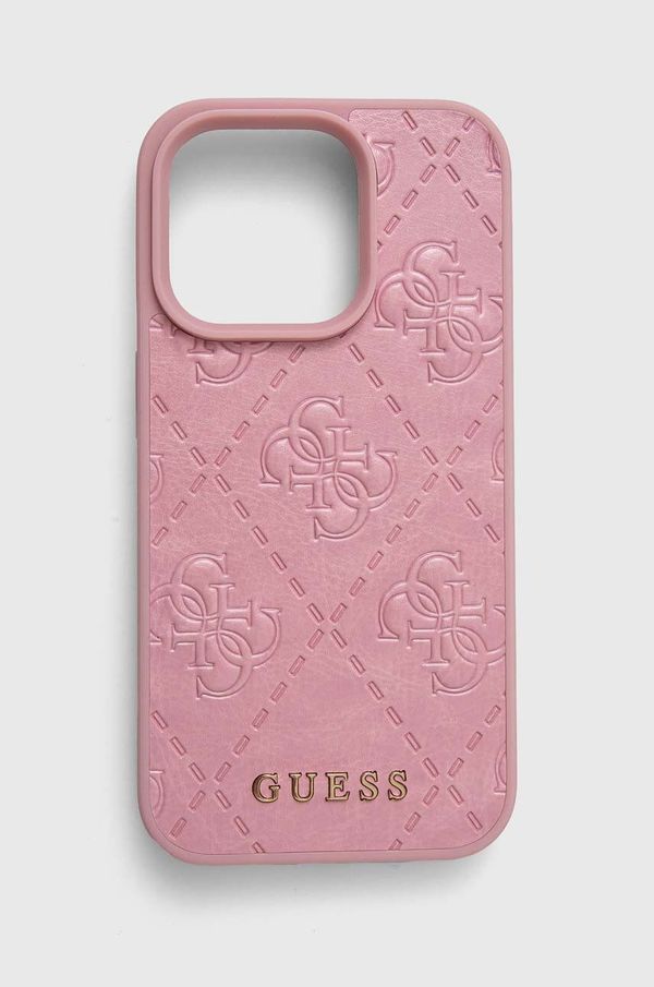 Guess Etui za telefon Guess iPhone 15 Pro 6.1 roza barva