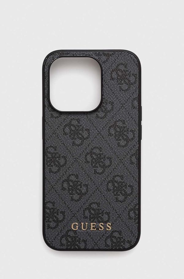 Guess Etui za telefon Guess iPhone 15 Pro 6.1 siva barva