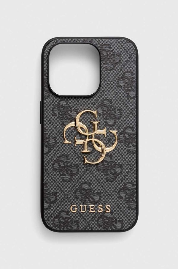 Guess Etui za telefon Guess iPhone 15 Pro 6.1 siva barva