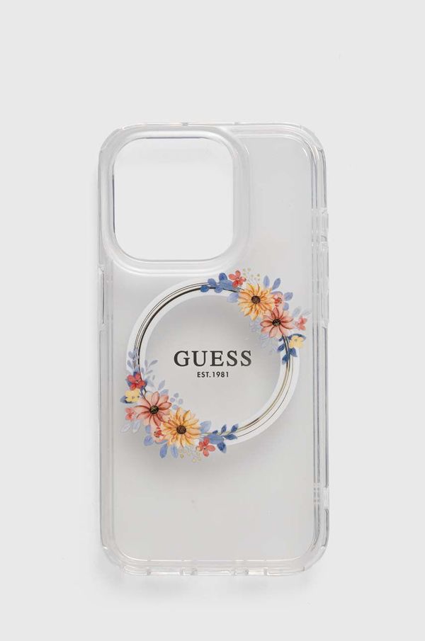 Guess Etui za telefon Guess iPhone 15 Pro 6,1" prozorna barva