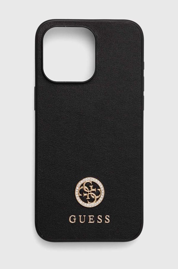 Guess Etui za telefon Guess iPhone 15 Pro Max 6.7 črna barva, GUHCP15XPS4DGPK