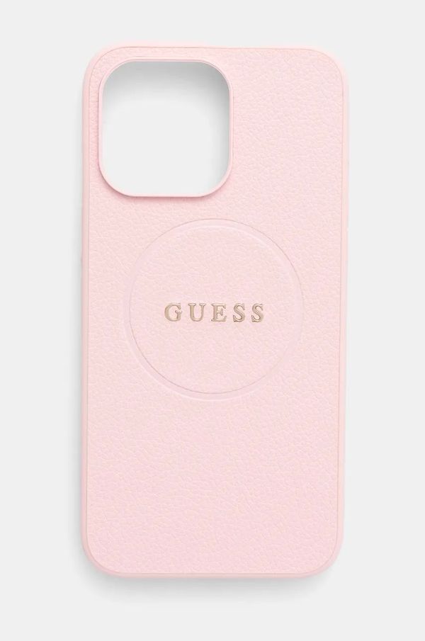 Guess Etui za telefon Guess iPhone 15 Pro Max 6.7 roza barva, GUHMP15XPGHSMMP