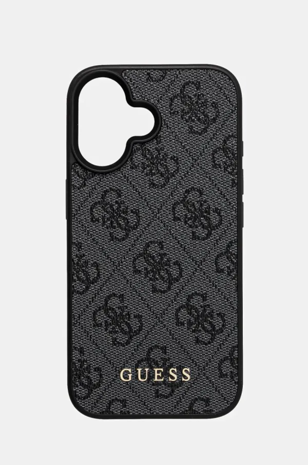Guess Etui za telefon Guess iPhone 16 6.1 siva barva, GUHCP16SG4GFGR