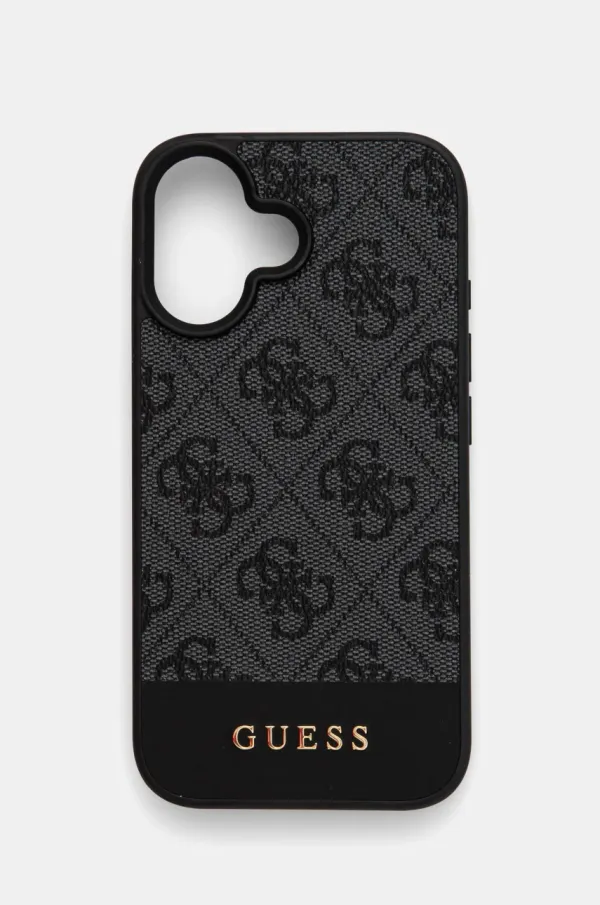 Guess Etui za telefon Guess iPhone 16 6.1 siva barva, GUHCP16SG4GLGR