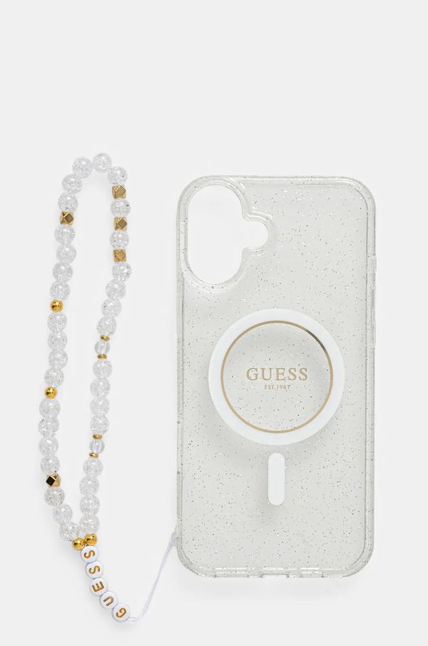 Guess Etui za telefon Guess iPhone 16 Plus 6.7 prozorna barva, GUHMP16MHGCRELST