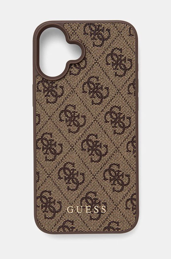 Guess Etui za telefon Guess iPhone 16 Plus 6.7 rjava barva, GUHCP16MG4GFBR