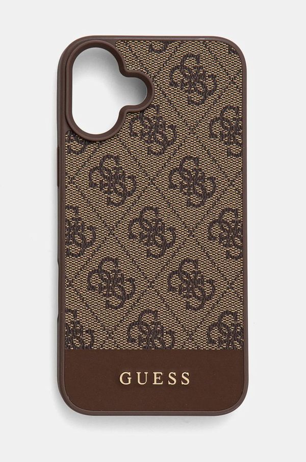 Guess Etui za telefon Guess iPhone 16 Plus 6.7 rjava barva, GUHCP16MG4GLBR