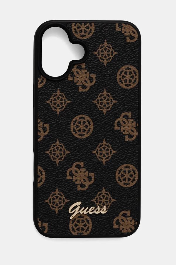 Guess Etui za telefon Guess iPhone 16 Plus 6.7 rjava barva, GUHMP16MPGPYSK