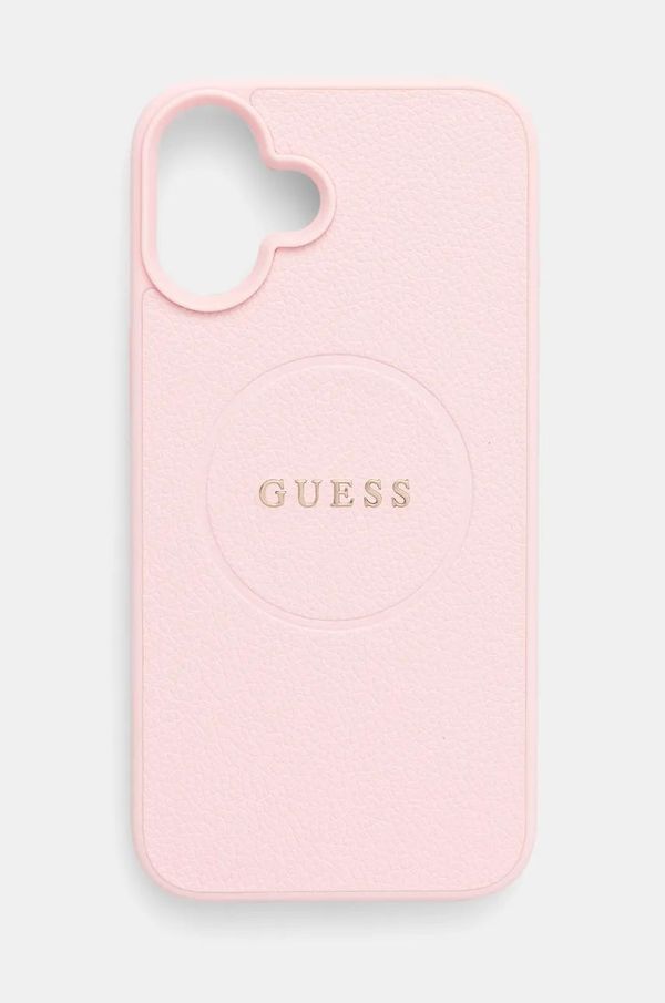 Guess Etui za telefon Guess iPhone 16 Plus 6.7 roza barva, GUHMP16MPGHSMMP