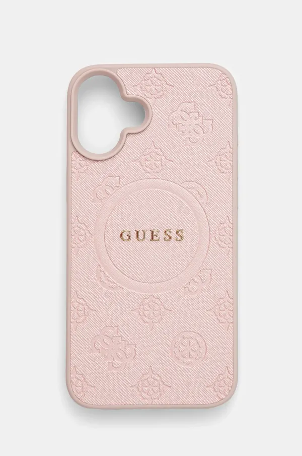 Guess Etui za telefon Guess iPhone 16 Plus 6.7 roza barva, GUHMP16MPSAPSMEP