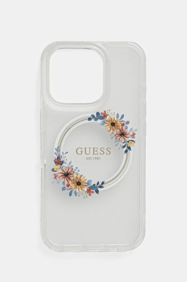 Guess Etui za telefon Guess iPhone 16 Pro 6.3 prozorna barva, GUHMP16LHFWFCT