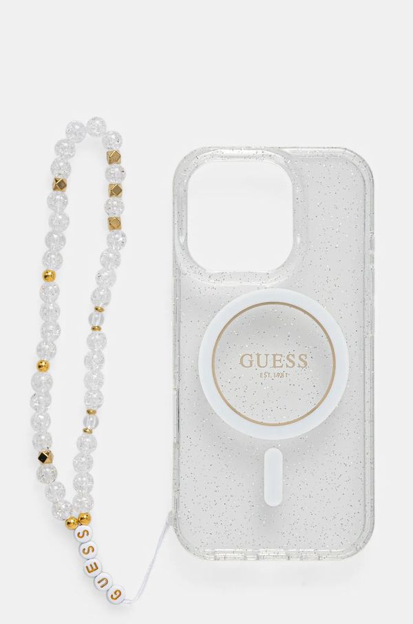 Guess Etui za telefon Guess iPhone 16 Pro 6.3 prozorna barva, GUHMP16LHGCRELST