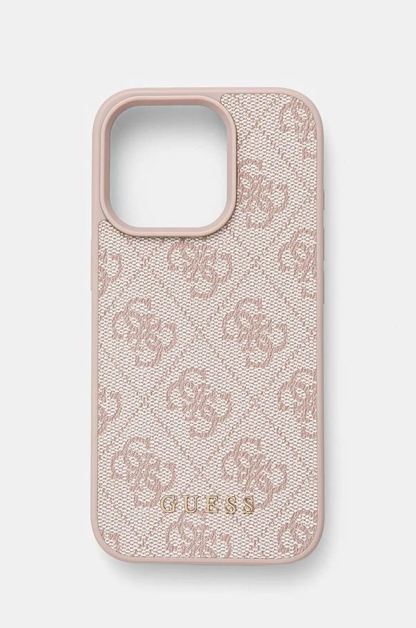 Guess Etui za telefon Guess iPhone 16 Pro 6.3 roza barva, GUHCP16LG4GFPI