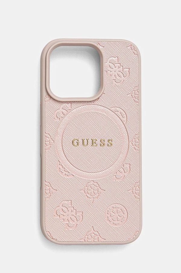 Guess Etui za telefon Guess iPhone 16 Pro 6.3 roza barva, GUHMP16LPSAPSMEP