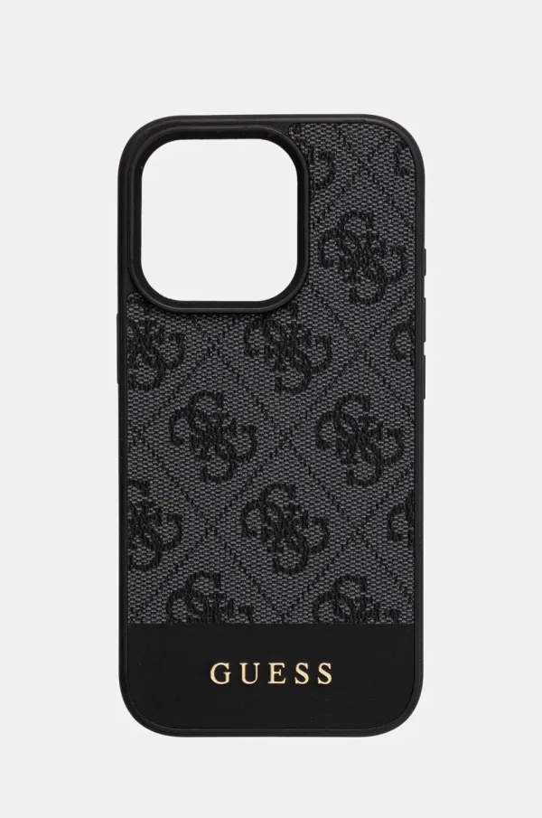 Guess Etui za telefon Guess iPhone 16 Pro 6.3 siva barva, GUHCP16LG4GLGR