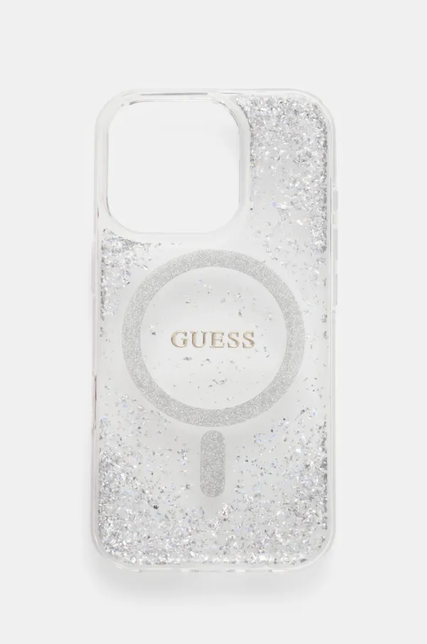 Guess Etui za telefon Guess iPhone 16 Pro 6.3 srebrna barva, GUHMP16LRGRGES