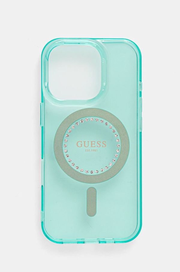 Guess Etui za telefon Guess iPhone 16 Pro 6.3 zelena barva, GUHMP16LPFTDTEN