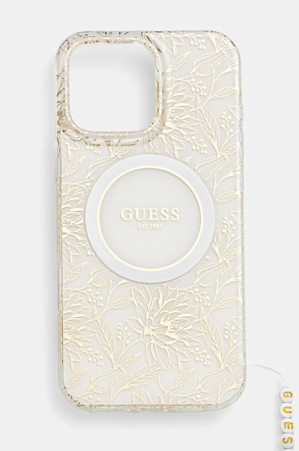 Guess Etui za telefon Guess iPhone 16 Pro Max 6.9 bela barva, GUHMP16XHCPOFPH