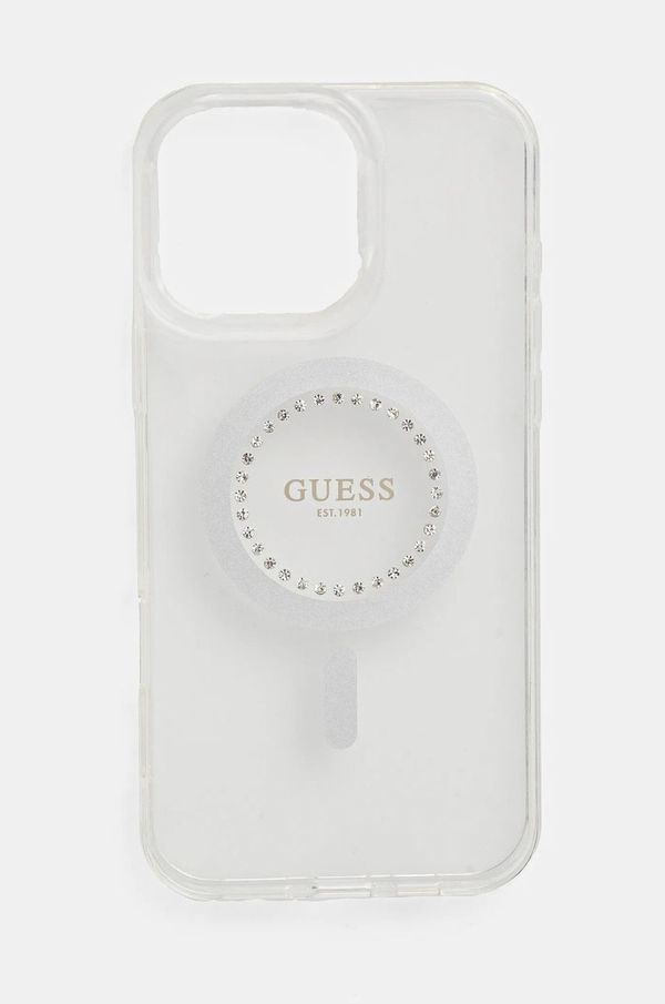 Guess Etui za telefon Guess iPhone 16 Pro Max 6.9 bela barva, GUHMP16XPFTDTEH