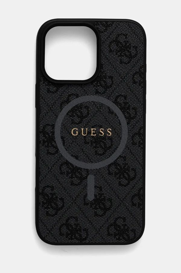 Guess Etui za telefon Guess iPhone 16 Pro Max 6.9 črna barva, GUHMP16XG4GFRK