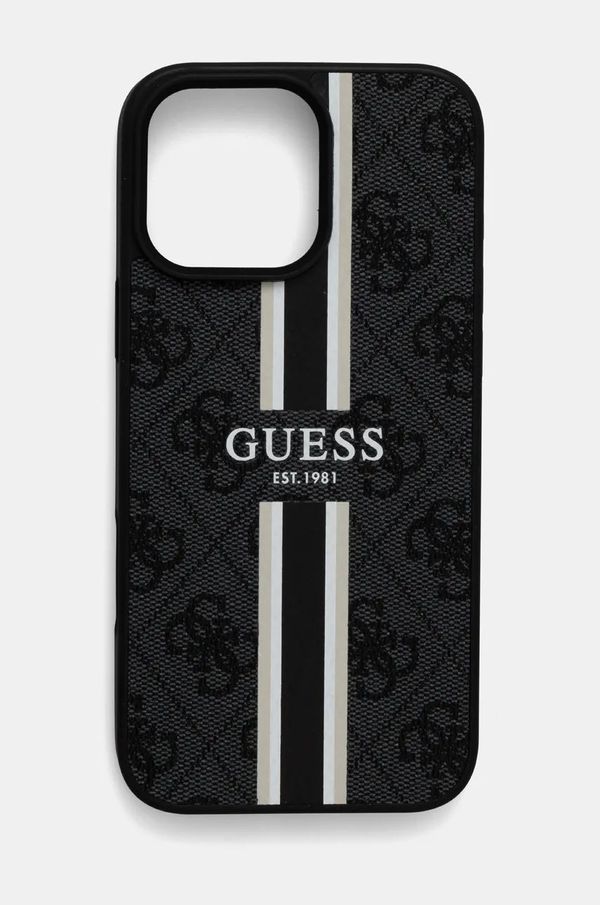 Guess Etui za telefon Guess iPhone 16 Pro Max 6.9 črna barva, GUHMP16XP4RPSK