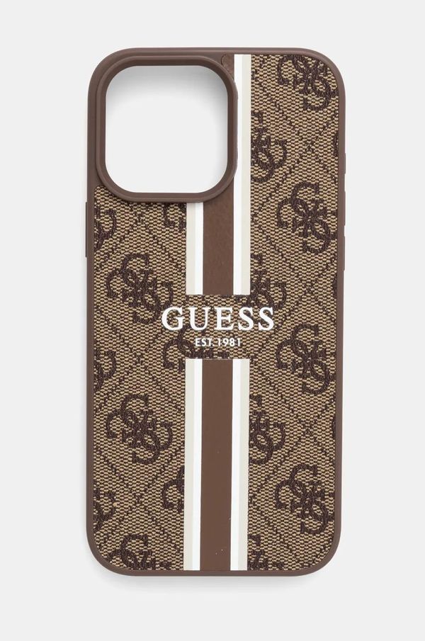 Guess Etui za telefon Guess iPhone 16 Pro Max 6.9 rjava barva, GUHMP16XP4RPSW