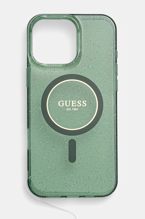 Guess Etui za telefon Guess iPhone 16 Pro Max 6.9 zelena barva, GUHMP16XHGCRELSA