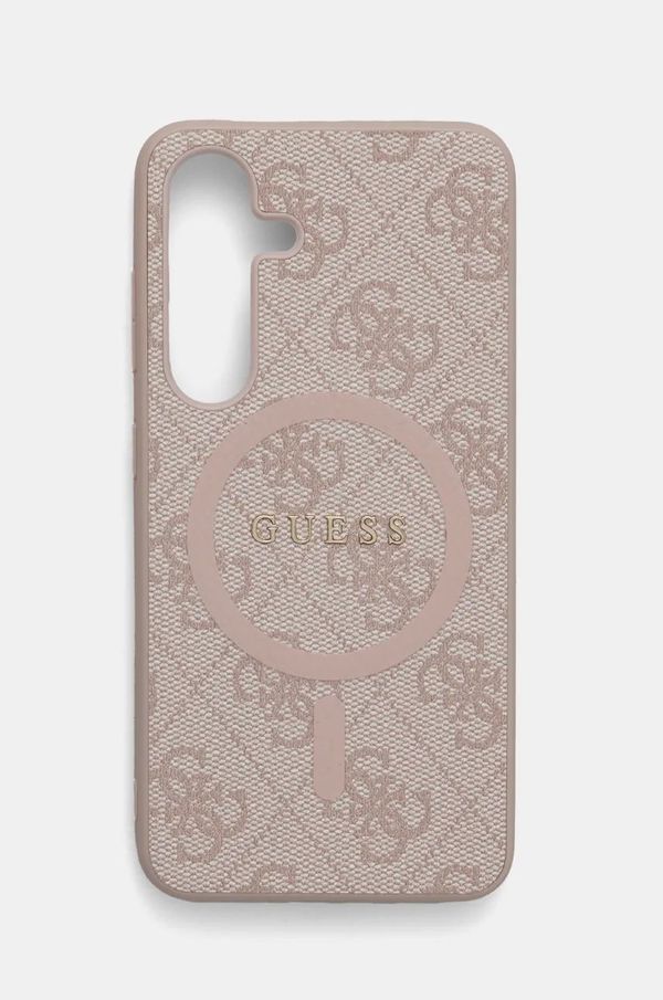 Guess Etui za telefon Guess S24 S921 roza barva, GUHMS24SG4GFRP