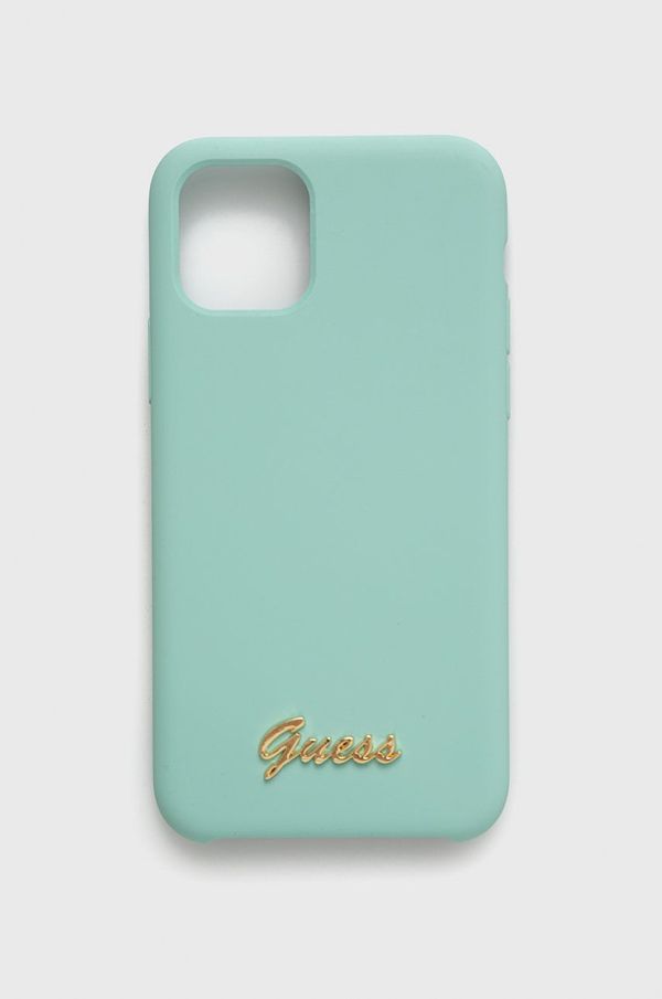 Guess Etui za telefon Guess turkizna barva