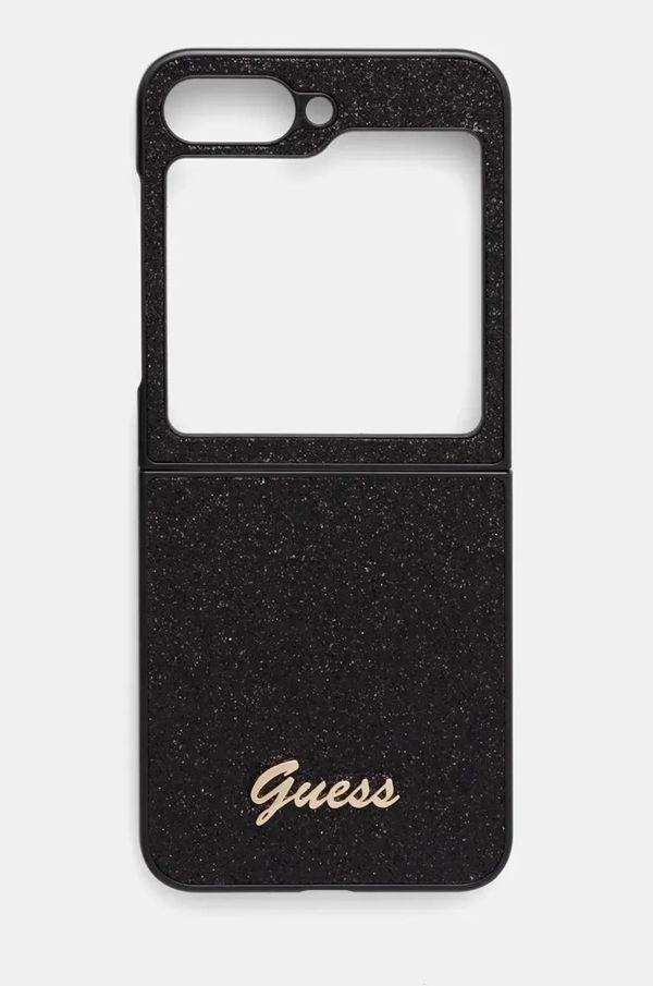 Guess Etui za telefon Guess Z Flip6 F741 črna barva, GUHCZF6HGGSHK