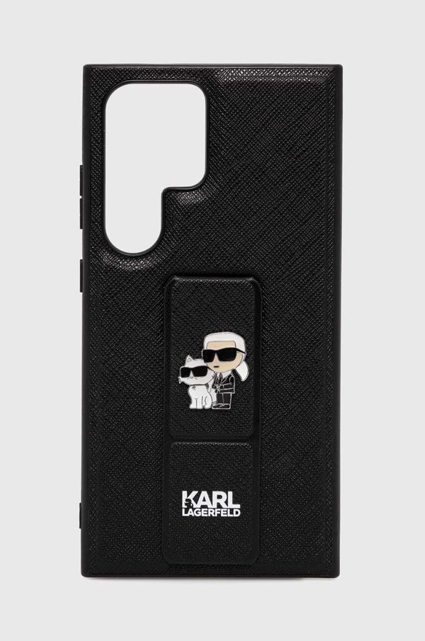 Karl Lagerfeld Etui za telefon Karl Lagerfeld črna barva, KLHCS24LGSAKCPK