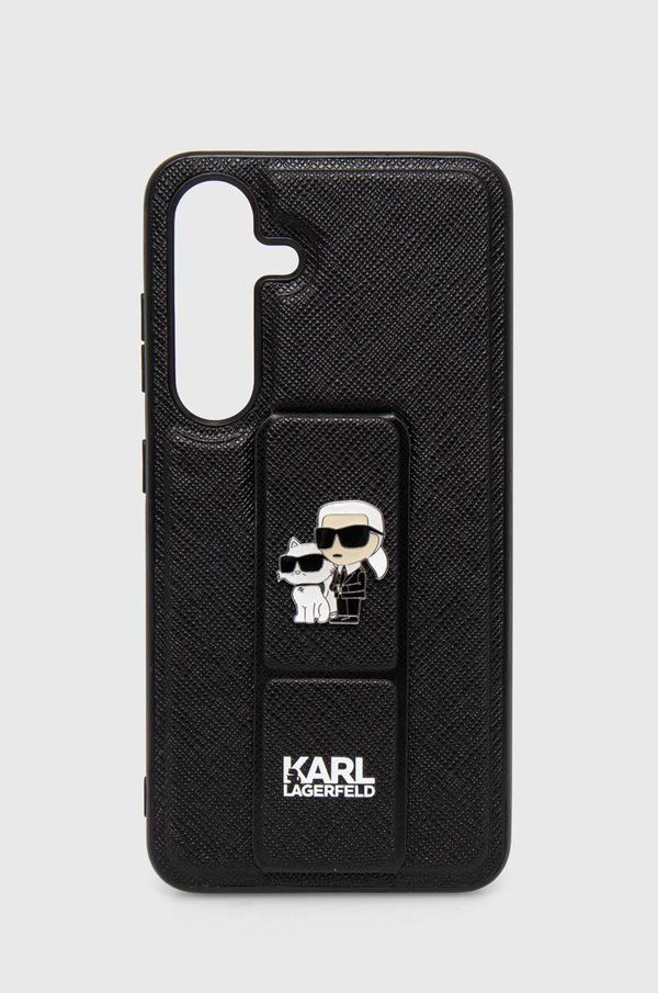 Karl Lagerfeld Etui za telefon Karl Lagerfeld Galaxy S24 črna barva, KLHCS24SGSAKCPK