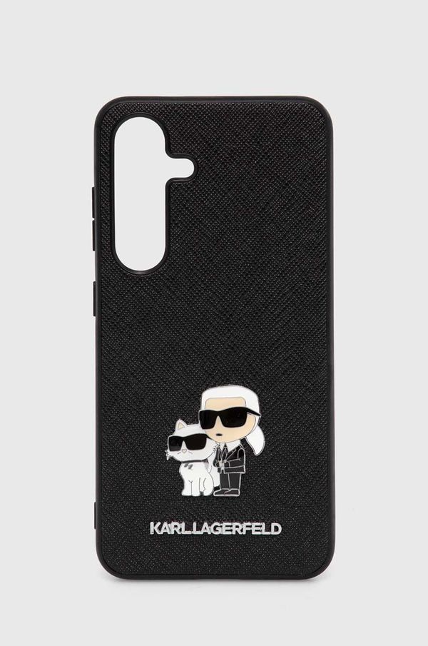 Karl Lagerfeld Etui za telefon Karl Lagerfeld Galaxy S24 črna barva, KLHCS24SPSAKCMPK