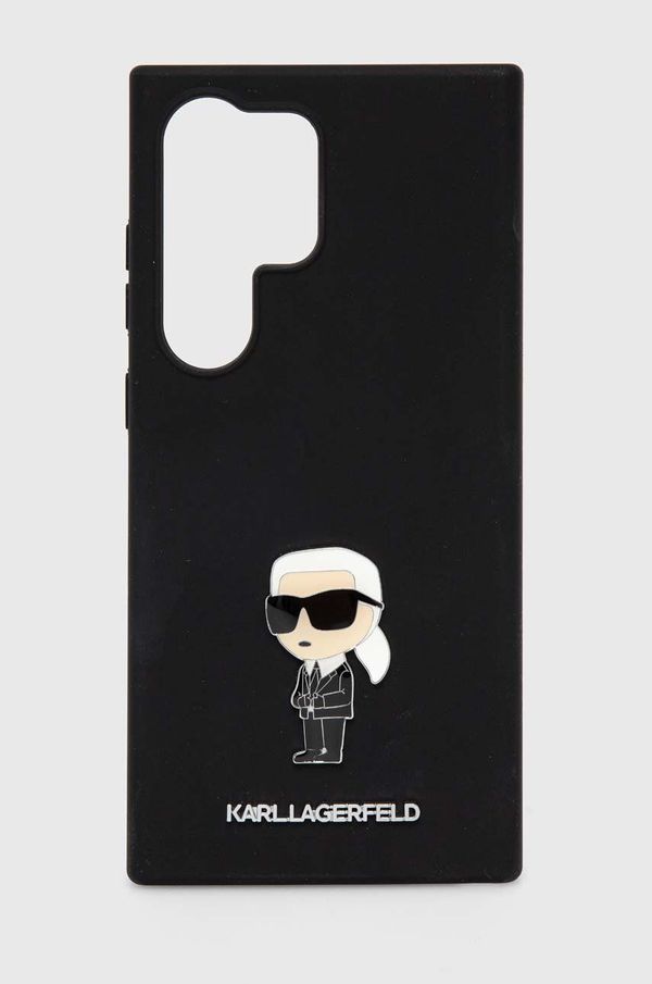 Karl Lagerfeld Etui za telefon Karl Lagerfeld Galaxy S24 Ultra črna barva, KLHCS24LSMHKNPK
