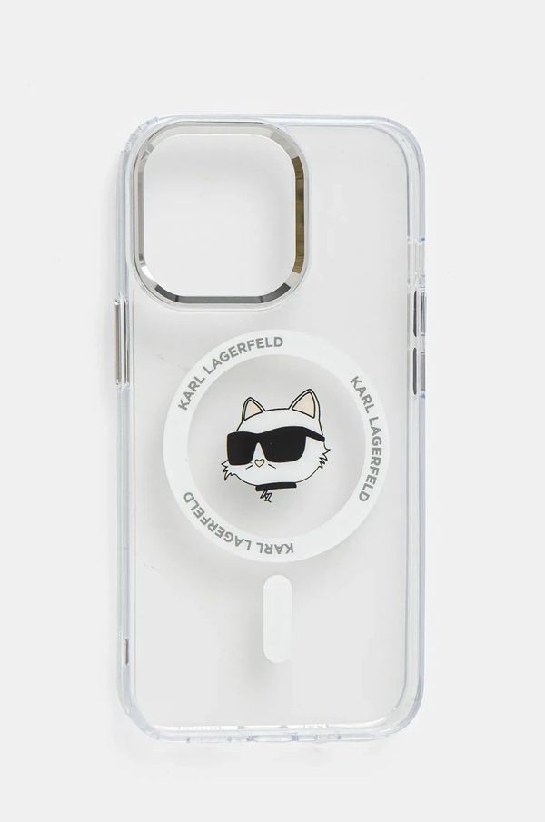 Karl Lagerfeld Etui za telefon Karl Lagerfeld iPhone 13 Pro 6.1 prozorna barva, KLHMP13LHLSCHH