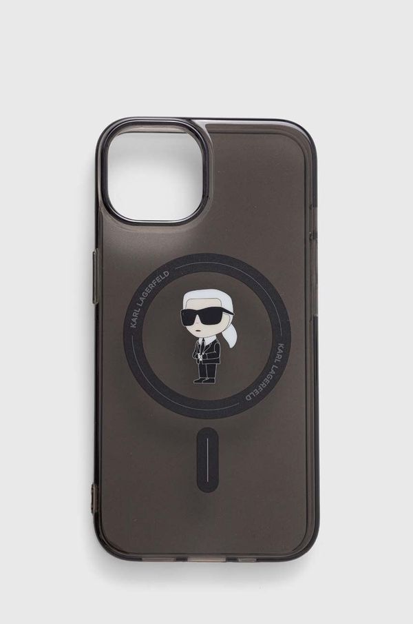 Karl Lagerfeld Etui za telefon Karl Lagerfeld iPhone 14 / 15 / 13 6.1" črna barva