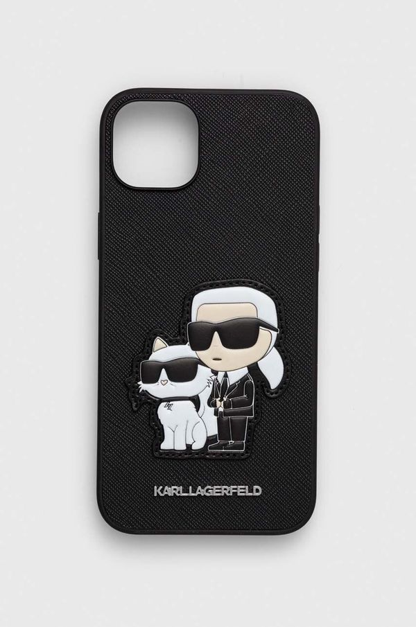 Karl Lagerfeld Etui za telefon Karl Lagerfeld iPhone 14 Plus 6.7" črna barva