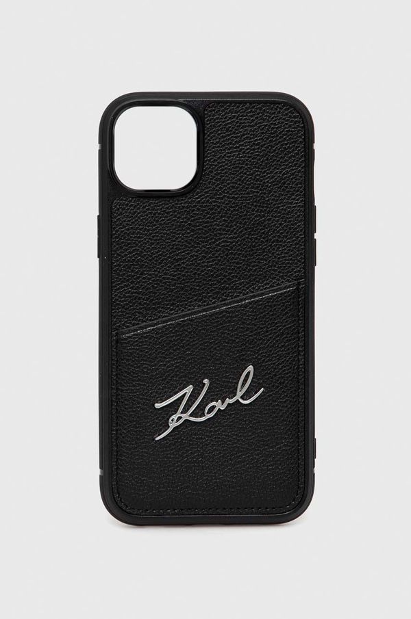 Karl Lagerfeld Etui za telefon Karl Lagerfeld iPhone 14 Plus 6,7" črna barva