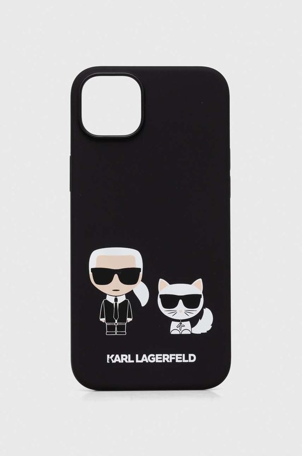Karl Lagerfeld Etui za telefon Karl Lagerfeld iPhone 14 Plus 6,7 črna barva