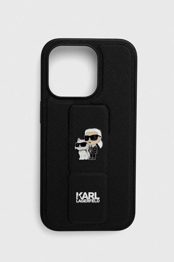 Karl Lagerfeld Etui za telefon Karl Lagerfeld iPhone 14 Pro 6.1'' črna barva